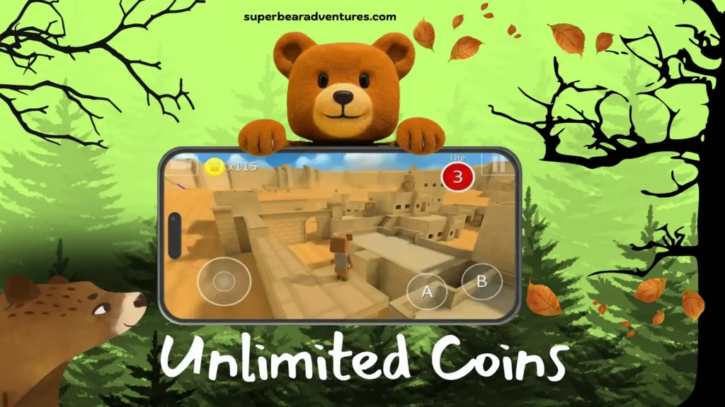Super Bear Adventure MoD APK Latest Version 6 Get unlimited coins in SBA MOD APK