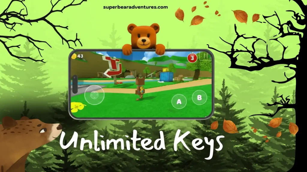 Super Bear Adventure MoD APK Latest Version 7 Unlimited keys in super bear adventure mod apk