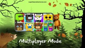 Super Bear Adventure MoD APK Latest Version 17 Get multiplayer mod whoch allows you to play 4 players in the latest version of SBA game.