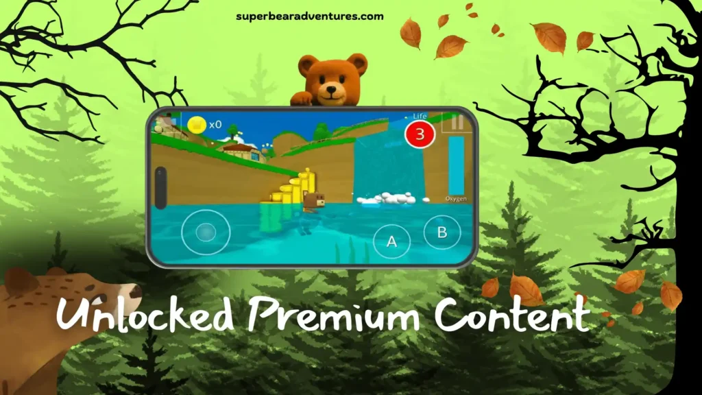 Super Bear Adventure MoD APK Latest Version 8 Get unlocked content in super bear adventure mod apk