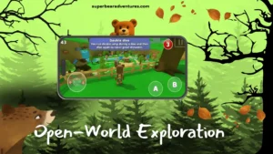 Super Bear Adventure MoD APK Latest Version 18 You can easily explore all the areas of the SBA game.