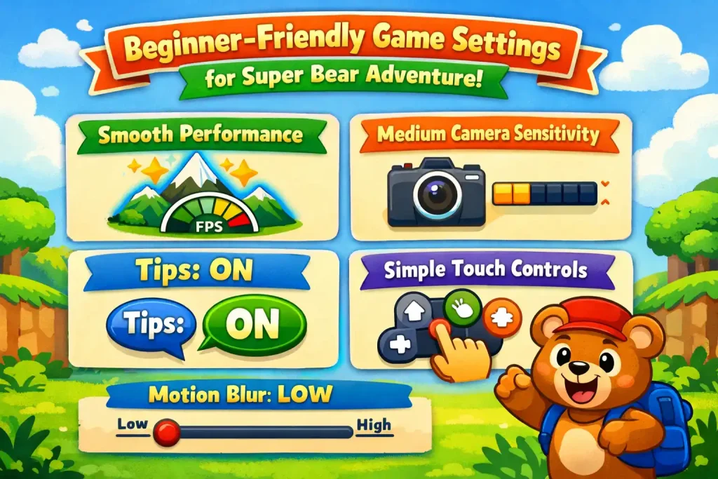 Super Bear Adventure Settings: Complete Guide for Beginners & Pros 3 super bear adventure settings of the game that suits a beginner