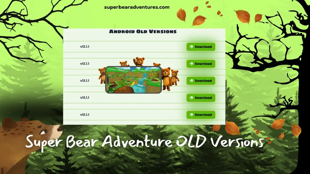 Super Bear Adventure Old Version MOD APK For Android and PC 1 Old versions APKN SBA